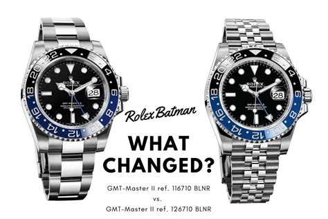 rolex batman old vs new